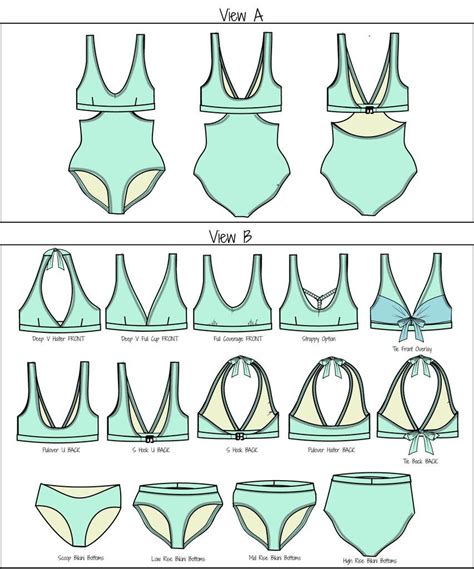 55 Swimsuit Sewing Patterns For Women Swimsuit Pattern Sewing
