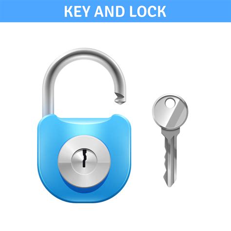Lock And Key Illustration Vector Art At Vecteezy