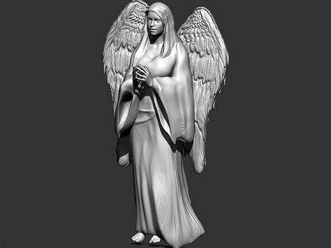 Angel Sculpture 3d Model 3d Printable Obj Stl Ztl