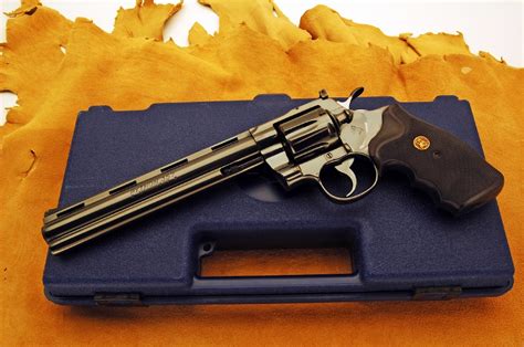 Colt Model Python Caliber 357 Magnum 8 Inch Barrel Revolver Blued And Box