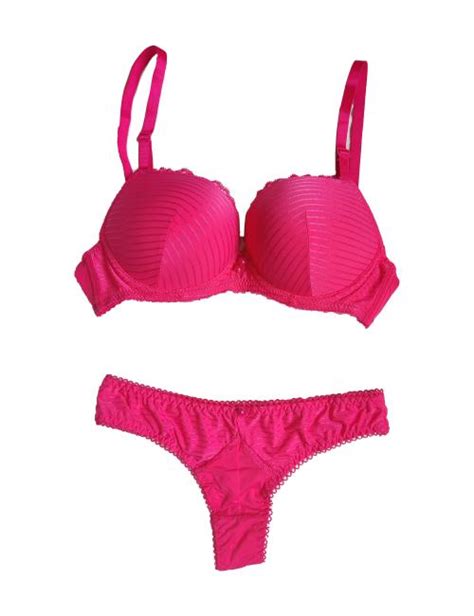 zimisa hot pink lining pushup bra and thong set buy bras panties nightwear swimwear