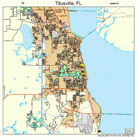 Titusville Florida Street Map 1271900