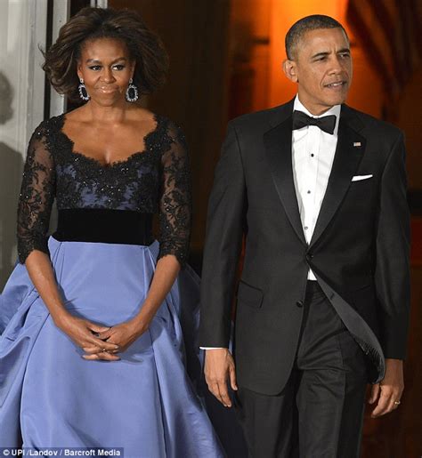 Michelle Obama Wears 12000 Carolina Herrera Dress At White House