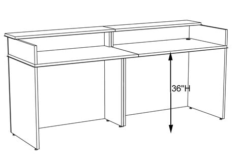 To help you better understand which type of reception table is right for your big day, we went out to the pros. Classic Custom Standing Height Reception Desk - 5'W