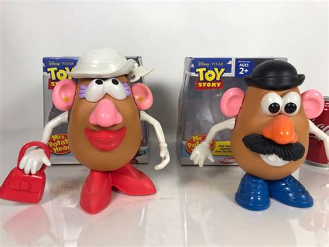 Disney Pixar Toy Story Mr Potato Head And Mrs Potato Head By Playskol With Boxes