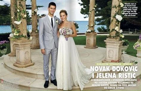 Novak Djokovic And Jelena Ristics Wedding Arabia Weddings