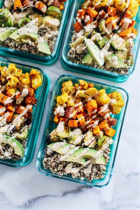 Roasted Vegetable Quinoa Meal Prep Bowls Making Thyme For Health