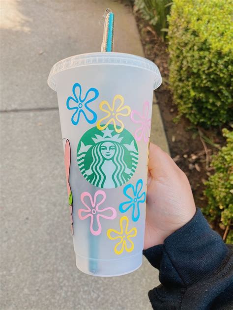 Spongebob Squarepants And Patrick Star Reusable Starbucks Cup Custom