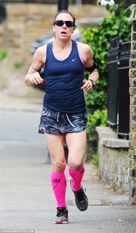 This post motivated me today. Melanie C has a Sporty Spice moment as she goes jogging in ...