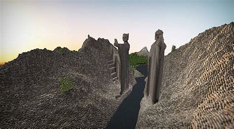 Argonath The Gate Of Kings Minecraft Project