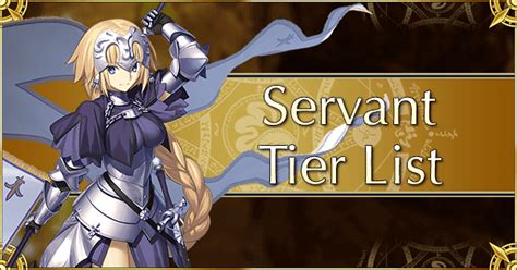 Servant Tier List | Fate Grand Order Wiki - GamePress