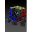 Rubiks Cube 3x3x3 Modern Design 3D Asset Realtime