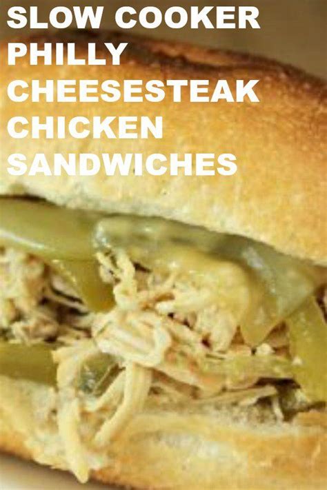 Slow Cooker Chicken Philly Cheesesteak Sandwiches Recipe Recipe