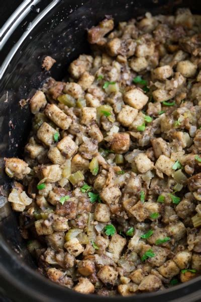 Thanksgiving Slow Cooker Stuffing Recipe Peas And Crayons