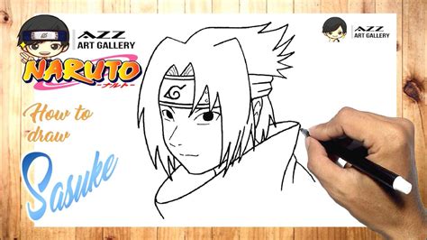 How To Draw Sasuke Uchiha Youtube
