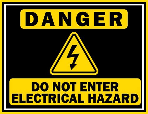 Danger Do Not Enter Electrical Sign Free Download