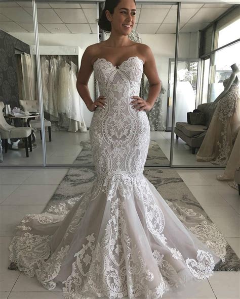 Mermaid Lace Bridal Dress Custom Wedding Gown 2023 W2012 China Bridal Wedding Dress And