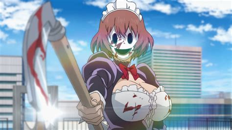 Download High Rise Invasion Maid Mask Anime Wallpaper