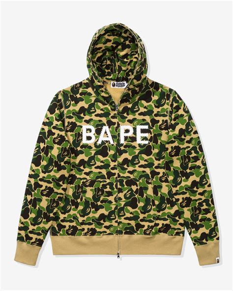 Bape Abc Camo Swarovski Full Zip Hoodie Green Undefeated