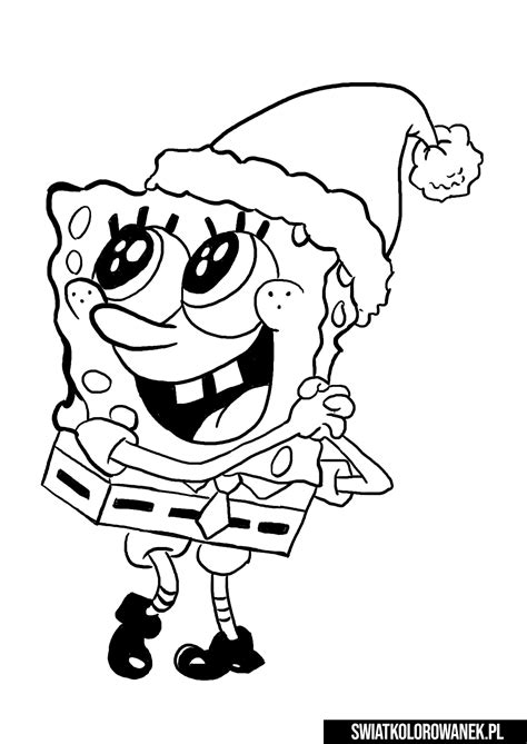 Darmowe kolorowanki i malowanki do drukowania dla dzieci. SpongeBob Kanciastoporty - ŚwiatKolorowanek.pl ...