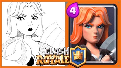 how to draw valkyrie clash royale youtube