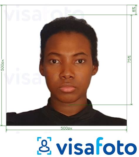 Cameroon Online Visa Photo 500x500 Pixels Size Tool Requirements