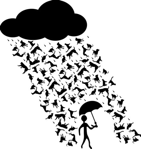 Download Rainstorm Rain Cats And Dogs Rain Royalty Free Vector