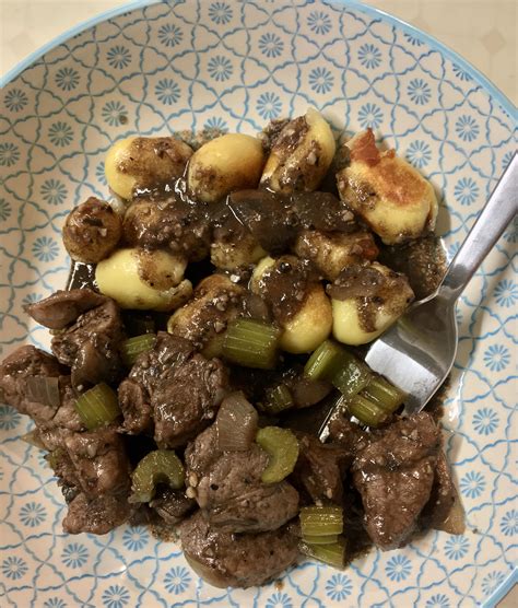 You can add all sorts of herbs and spices to create a rich n. Beef tenderloin sautéed with celery, garlic, and onion in ...