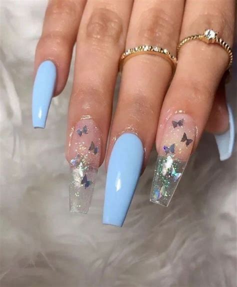 Butterfly Nails 🦋 In 2020 Spring Acrylic Nails Pretty Acrylic Nails