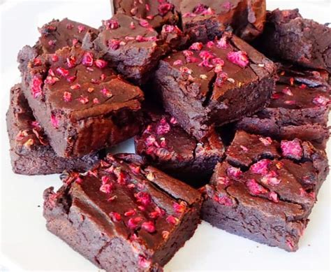 Recipe Fudgy Brownies With Raspberries Vegan Gluten Free