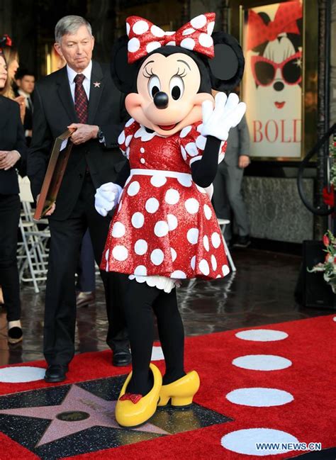 Minnie Mouse Honored With Star On Hollywood Walk Of Fame Xinhua
