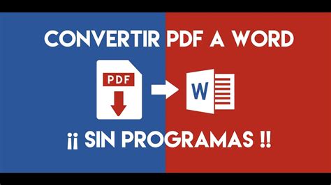 Convertir De Pdf A Word