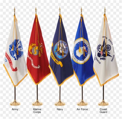 Military Ceremonial Flags Flags Of All Military Branches Hd Png