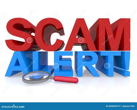 Scam Alert On White Stock Illustration Illustration Of Authenticate