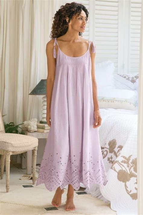 Eyelet Gown Eyelet Nightgown Cotton Nightgown Soft Surroundings