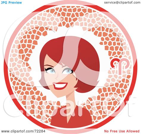 Royalty Free Rf Clipart Illustration Of A Pretty Aries