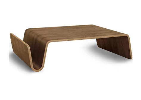 Table made of black metal legs. Scando Plywood Coffee Table | FurnishPlus