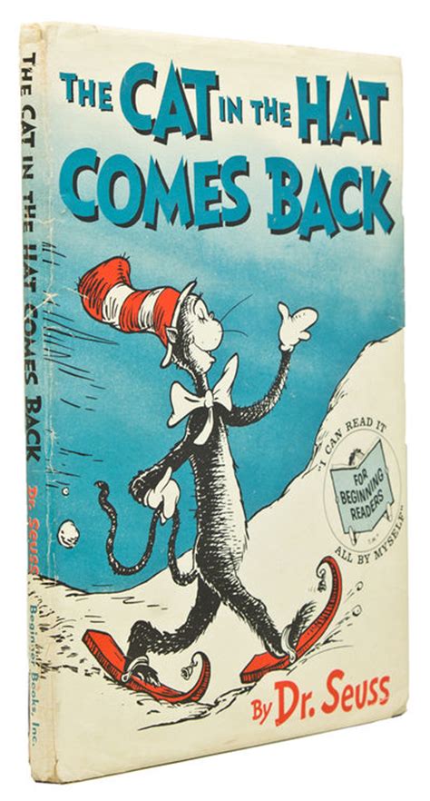 The Cat In The Hat Comes Back By Dr Seuss By Dr Pseud Of Theodor