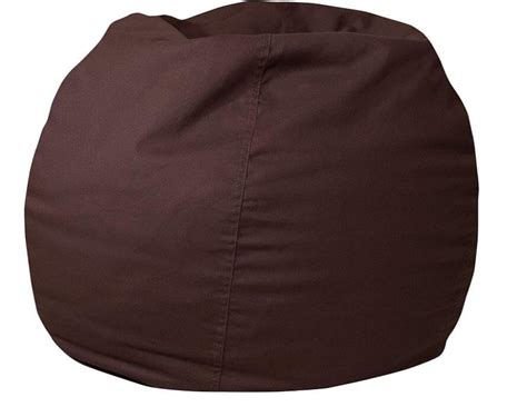 Flash Furniture Small Solid Brown Bean Bag Chair For Kids 