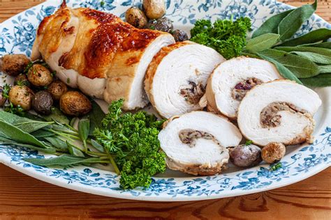 roast turkey breast with breadcrumb stuffing recipe