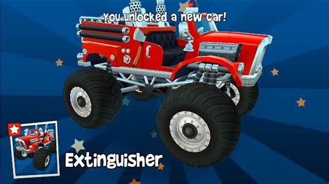 New Monster Truck Extinguisher Unlocked Beach Buggy Racing 2 Youtube