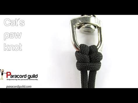 You can use a closed strop or a paracord double line instead of the rope bight. How to tie the cat's paw knot - YouTube
