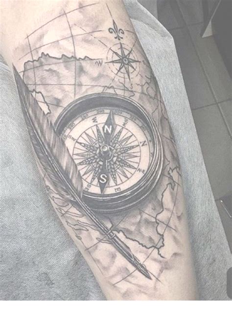 Pin By Lakay Mendoza On Rochelle And Hannah Compass Tattoo Stencils