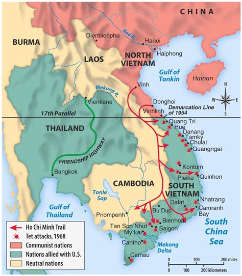 Guerra Do Vietn Mapa
