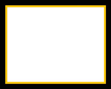 Black Border Png Black Frame With Darker Yellow Gold Border And