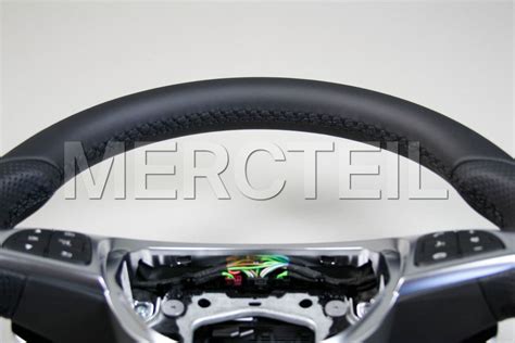 C Class GLC Class AMG Black Leather Steering Wheel Genuine Mercedes AMG A E