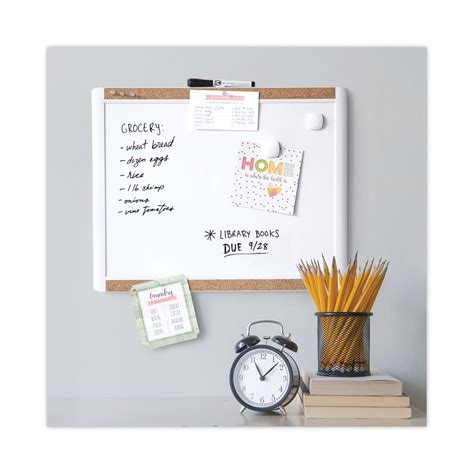Pinit Magnetic Dry Erase Board With Plastic Frame 20 X 16 White