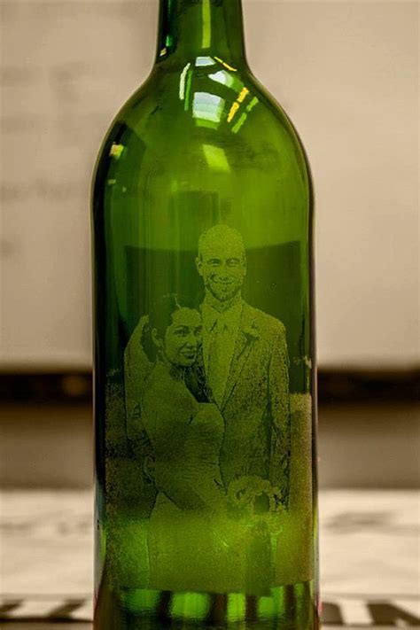 Laser Engraved Photographic Wine Bottles By Riesproductions 35 00 Laser Engraving Laser