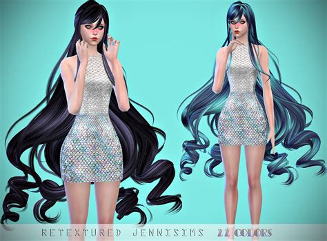 Jennisims Downloads Sims 4 Newsea Steammist Hair Retexture