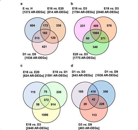 These Venn Diagrams Represent Comparisons Made From 12 Meaning Pairwise